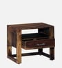 Avian Sheesham Wood Bedside Table In Provincial Teak Finish With Drawer