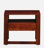 Avian Sheesham Wood Bedside Table In Scratch Resistant Honey Oak Finish With Drawer