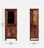 Avian Sheesham Wood Book Case In Scratch Resistant Provincial Teak Finish