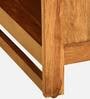 Avian Sheesham Wood Coffee Table In Scratch Resistant Rustic Teak Finish With Shelf