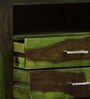 Avian Sheesham Wood Compact Chest Of Drawers In Scratch Resistant Spring Green Finish
