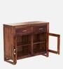 Avian Sheesham Wood Crockery Unit In Provincial Teak Finish