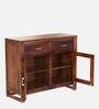Avian Sheesham Wood Crockery Unit In Provincial Teak Finish