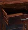Avian Sheesham Wood Crockery Unit In Provincial Teak Finish