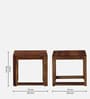 Avian Sheesham Wood End Table In Scratch Resistant Provincial Teak Finish