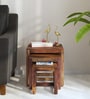 Avian Sheesham Wood Nest Of Tables In Scratch Resistant Provincial Teak Finish