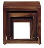 Avian Sheesham Wood Nest Of Tables In Scratch Resistant Provincial Teak Finish