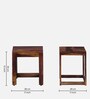 Avian Sheesham Wood Nest Of Tables In Scratch Resistant Provincial Teak Finish