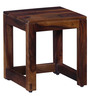 Avian Sheesham Wood Nest Of Tables In Scratch Resistant Provincial Teak Finish