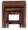Avian Sheesham Wood Nest Of Tables In Scratch Resistant Provincial Teak Finish