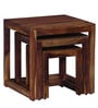 Avian Sheesham Wood Nest Of Tables In Scratch Resistant Provincial Teak Finish