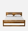 Avian Sheesham Wood Queen Size Bed In Scratch Resistant Rustic Teak Finish