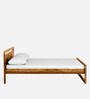 Avian Sheesham Wood Queen Size Bed In Scratch Resistant Rustic Teak Finish