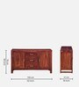 Avian Sheesham Wood Sideboard In Scratch Resistant Honey Oak Finish