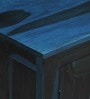 Avian Sheesham Wood Sideboard In Scratch Resistant Ocean Blue Finish