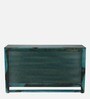 Avian Sheesham Wood Sideboard In Scratch Resistant Ocean Blue Finish