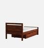 Avian Sheesham Wood Single Bed In Scratch Resistant Provincial Teak Finish With Drawer Storage