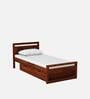 Avian Sheesham Wood Single Bed In Scratch Resistant Provincial Teak Finish With Drawer Storage