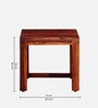 Avian Sheesham Wood End Table In Scratch Resistant Honey Oak  Finish