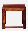 Avian Sheesham Wood End Table In Scratch Resistant Honey Oak  Finish