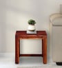 Avian Sheesham Wood End Table In Scratch Resistant Honey Oak  Finish