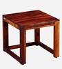 Avian Sheesham Wood End Table In Scratch Resistant Honey Oak  Finish