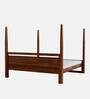 Avian Sheesham Wood King Size Poster Bed In Provincial Teak Finish