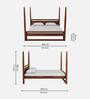 Avian Sheesham Wood King Size Poster Bed In Provincial Teak Finish