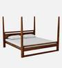 Avian Sheesham Wood King Size Poster Bed In Provincial Teak Finish