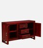 Avian Sheesham Wood Sideboard In Spicy Red Finish