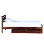 Avian Solid Wood Single Bed With Drawer Storage In Provincial Teak Finish