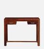 Avian Sheesham Wood Writing Table In Scratch Resistant Honey Oak Finish