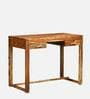Avian Sheesham Wood Writing Table In Scratch Resistant Rustic Teak Finish