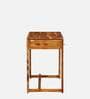 Avian Sheesham Wood Writing Table In Scratch Resistant Rustic Teak Finish