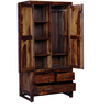 Avian Sheesham Wood Wardrobe in Provincial Teak Finish