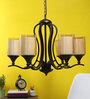 Rhombus Brown Metal Shaded Chandelier