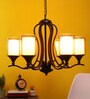 Rhombus Brown Metal Shaded Chandelier