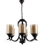 Rhombus Brown Metal Shaded Chandelier