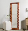 Brown Solid Wood Art Full Length Mirror