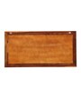 Solid Wood Rectangle Wall Mirror in Brown colour
