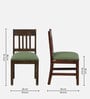 Avilys Sheesham Wood Cushioned Dining Chairs In Provincial Teak Finish (Set Of 2)