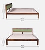 Avilys Sheesham Wood King Size Bed In Provincial Teak Finish