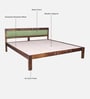 Avilys Sheesham Wood King Size Bed In Provincial Teak Finish