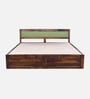 Avilys Sheesham Wood King Size Bed In Provincial Teak Finish With Box Storage