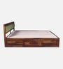 Avilys Sheesham Wood King Size Bed In Provincial Teak Finish With Box Storage