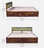Avilys Sheesham Wood King Size Bed In Provincial Teak Finish With Box Storage