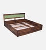 Avilys Sheesham Wood King Size Bed In Provincial Teak Finish With Box Storage