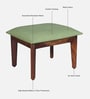 Avilys Sheesham Wood Nesting Coffee Table Set in Provincial Teak Finish With 2 Stools