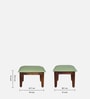 Avilys Sheesham Wood Nesting Coffee Table Set in Provincial Teak Finish With 2 Stools