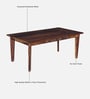 Avilys Sheesham Wood Nesting Coffee Table Set in Provincial Teak Finish With 2 Stools